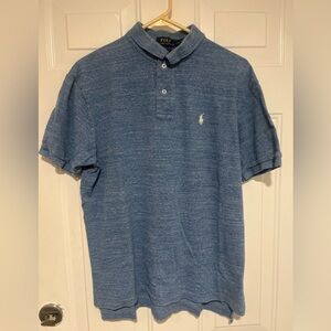 Polo Ralph Lauren S/S Polo Shirt - Blue - Mens Large With Pony
